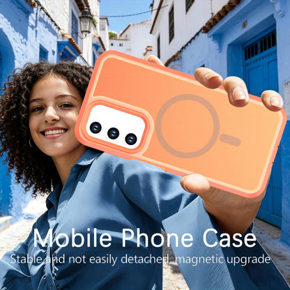 For Galaxy A17 / A16 / A26 5G Silicone Magnetic Anti-drop Protective Phone Case(Orange)