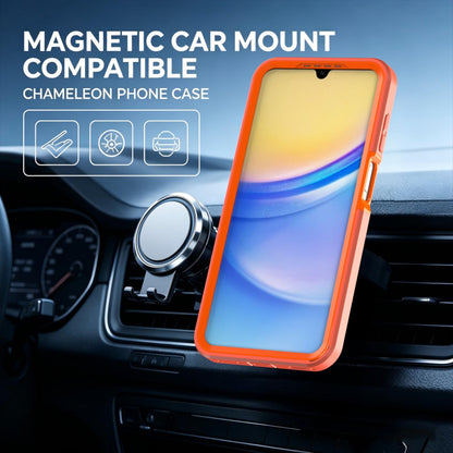 For Galaxy A17 / A16 / A26 5G Silicone Magnetic Anti-drop Protective Phone Case(Orange)