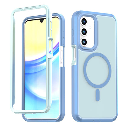 For Galaxy A17 / A16 / A26 5G Silicone Magnetic Anti-drop Protective Phone Case(Light Blue)