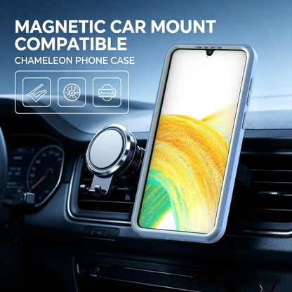 For Galaxy A37 / A36 / A56 5G Silicone Magnetic Anti-drop Protective Phone Case(Light Blue)