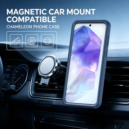 For Galaxy A57 5G Silicone Magnetic Anti-drop Protective Phone Case(Blue)