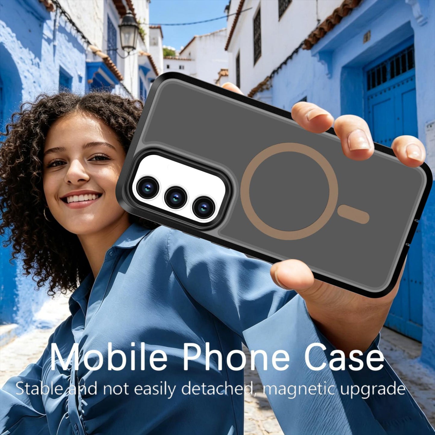 For Galaxy S26 / S25 FE 5G Silicone Magnetic Anti-drop Protective Phone Case(Black + Gold)