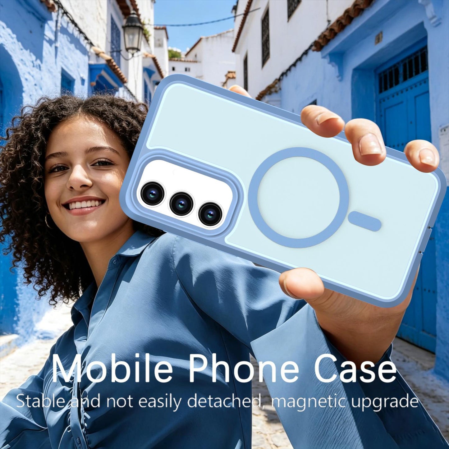 For Galaxy S26 / S25 FE 5G Silicone Magnetic Anti-drop Protective Phone Case(Light Blue)