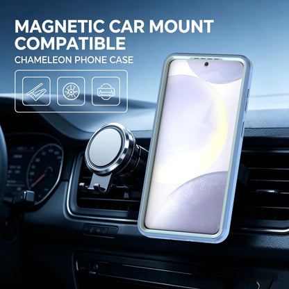 For Galaxy S26 5G Silicone Magnetic Anti-drop Protective Phone Case(Light Blue)