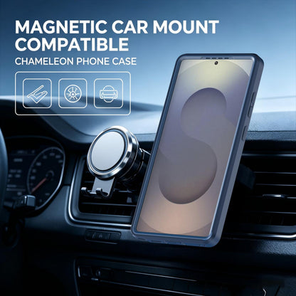 For Galaxy S25 Ultra 5G Silicone Magnetic Anti-drop Protective Phone Case(Blue)
