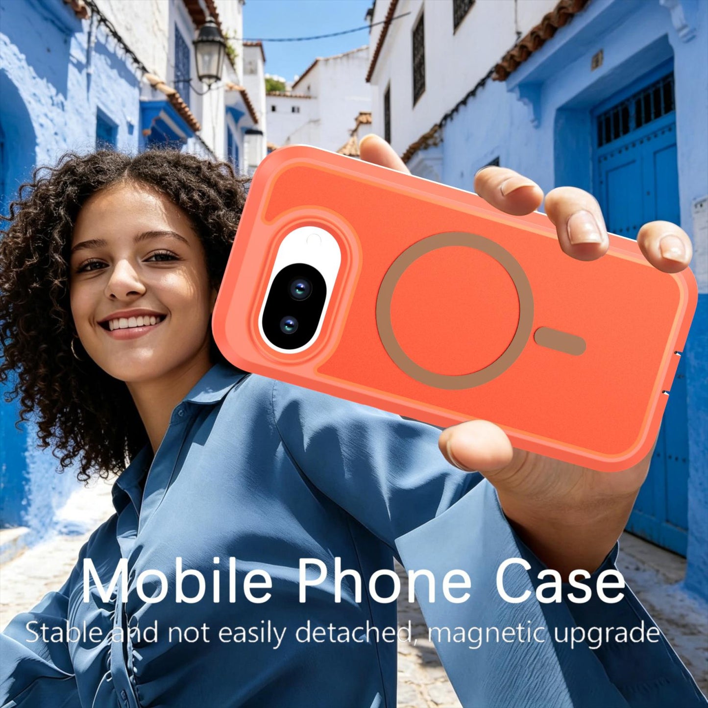 For Google Pixel 10a Silicone Magnetic Anti-drop Protective Phone Case(Orange)