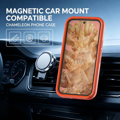 For Google Pixel 10a Silicone Magnetic Anti-drop Protective Phone Case(Orange)