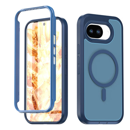 For Google Pixel 10a Silicone Magnetic Anti-drop Protective Phone Case(Blue)