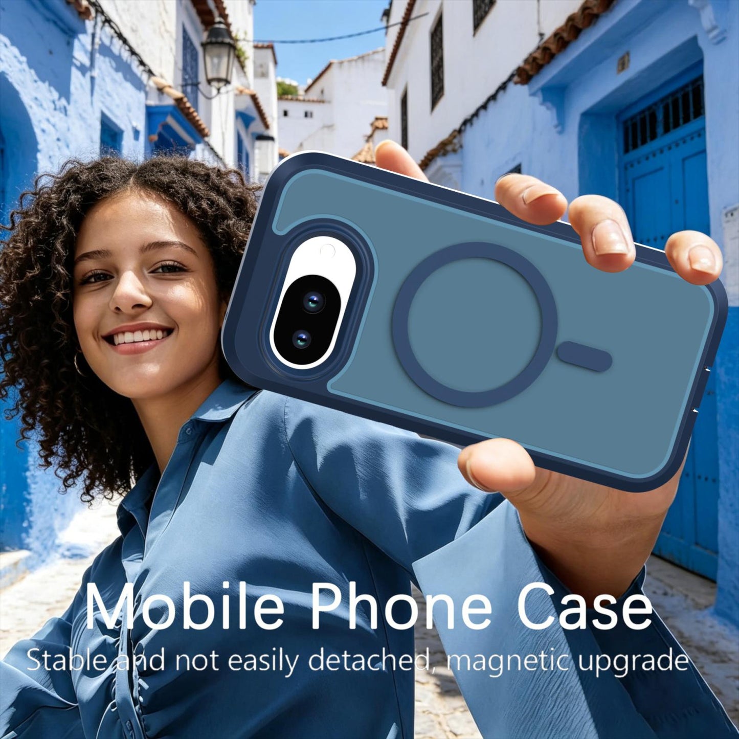 For Google Pixel 10a Silicone Magnetic Anti-drop Protective Phone Case(Blue)
