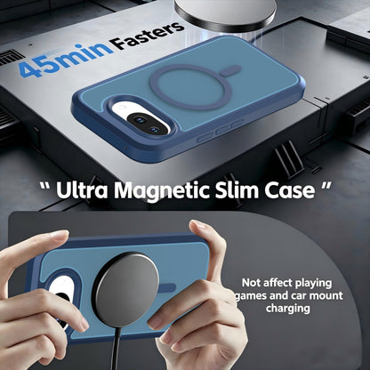 For Google Pixel 10a Silicone Magnetic Anti-drop Protective Phone Case(Blue)