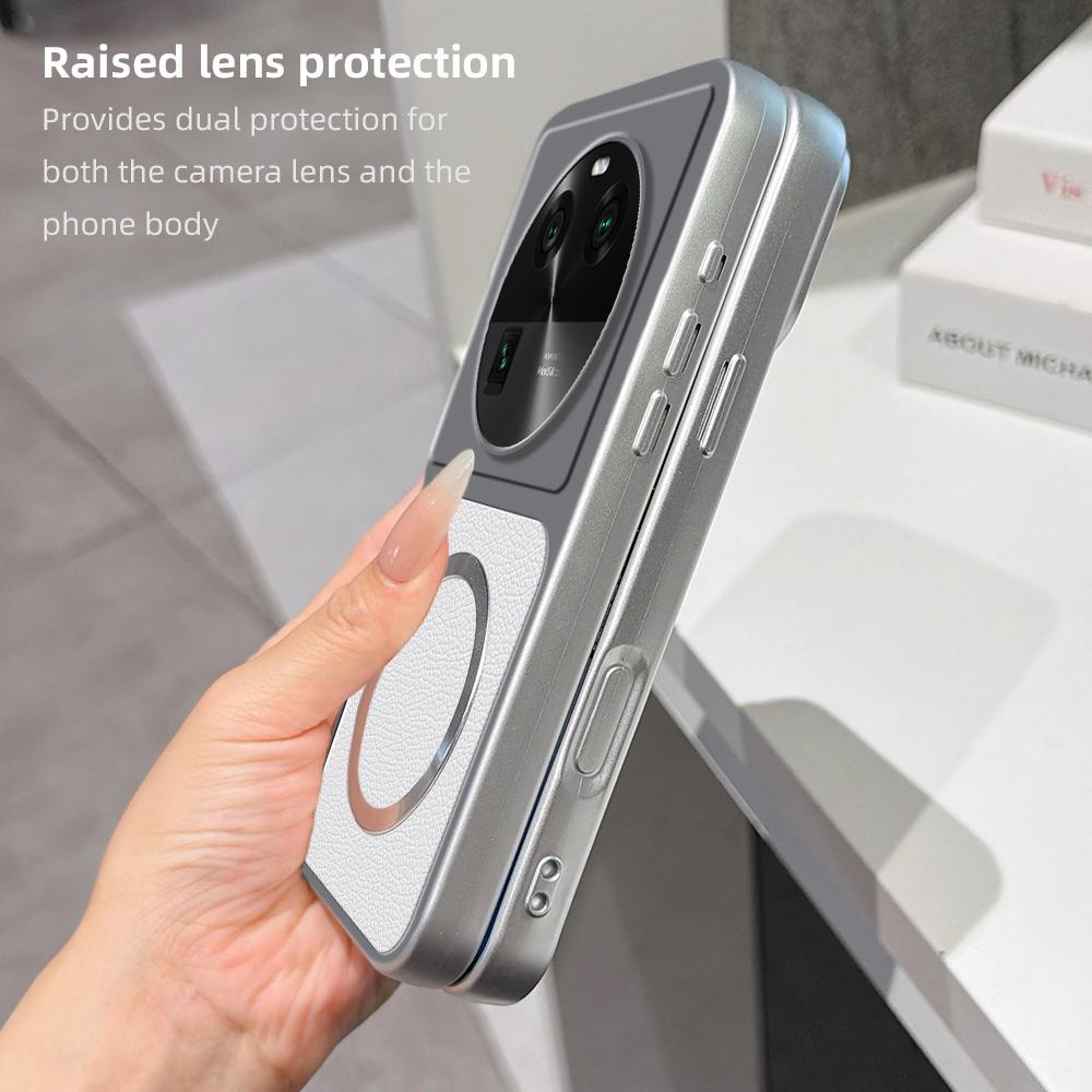 For OPPO Find X6 Lambskin Series Magnetic Skin Feel Phone Case(Silver)
