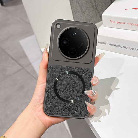 For OPPO Find X8 Lambskin Series Magnetic Skin Feel Phone Case(Black)