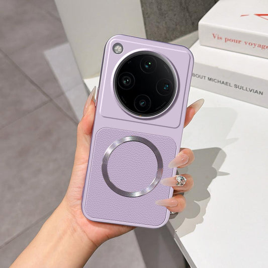 For OPPO Find X8 Pro Lambskin Series Magnetic Skin Feel Phone Case(Purple)