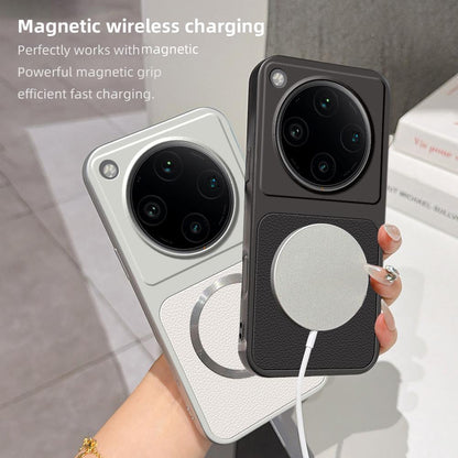For OPPO Find X8 Pro Lambskin Series Magnetic Skin Feel Phone Case(Pink)