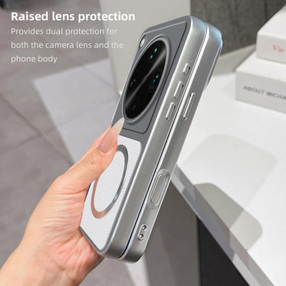 For OPPO Find X8 Ultra Lambskin Series Magnetic Skin Feel Phone Case(Silver)