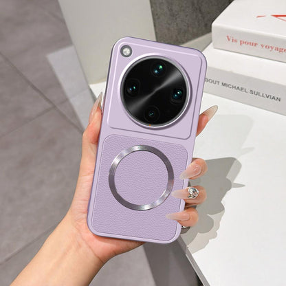 For OPPO Find X8 Ultra Lambskin Series Magnetic Skin Feel Phone Case(Purple)