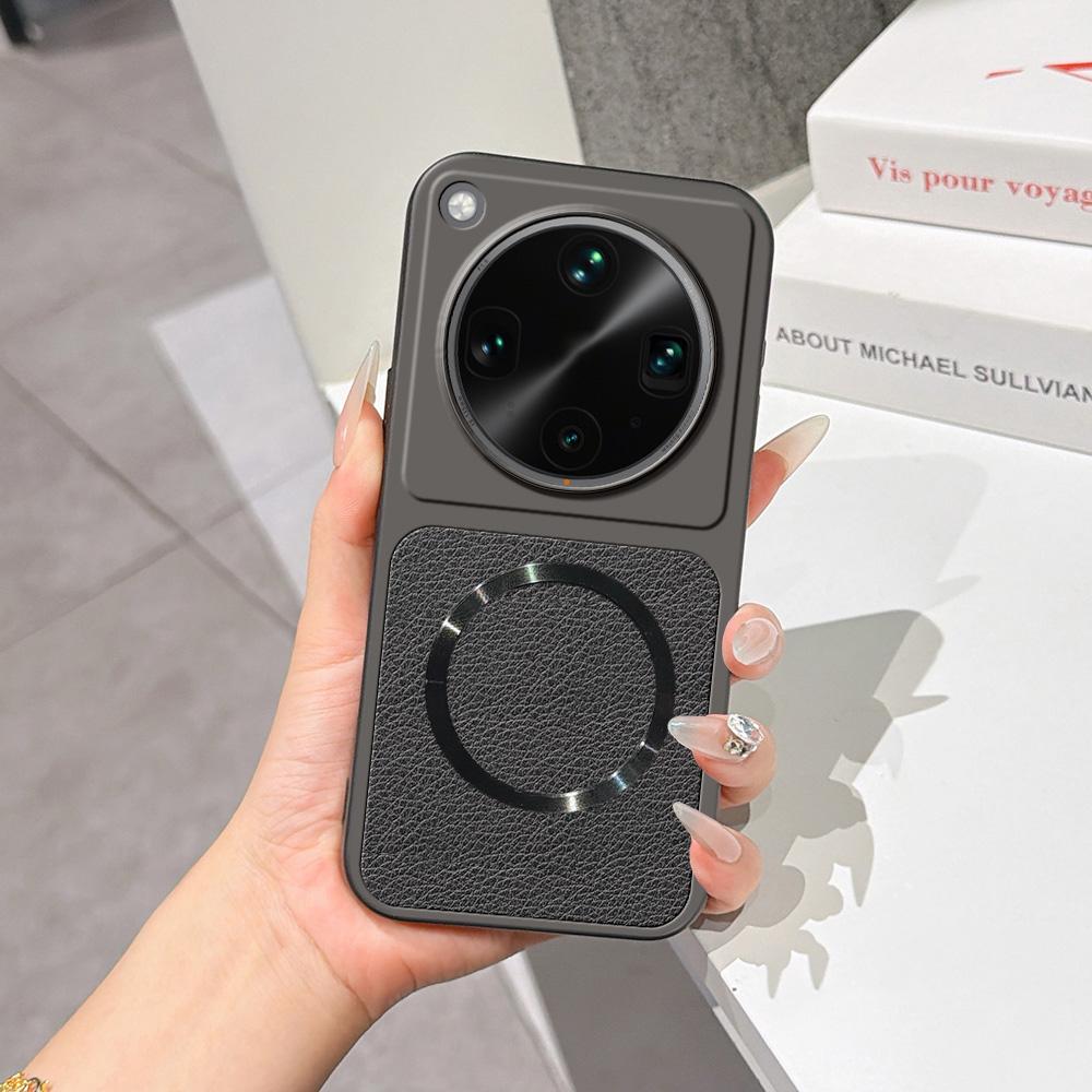 For OPPO Find X8 Ultra Lambskin Series Magnetic Skin Feel Phone Case(Black)