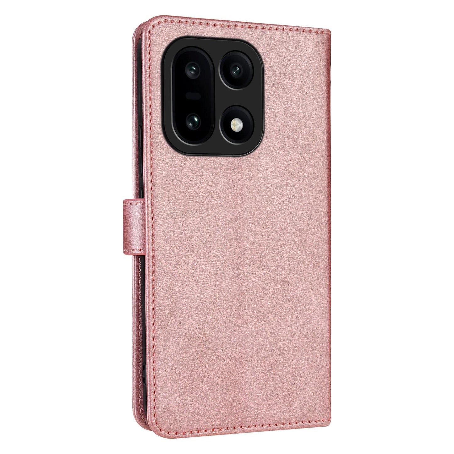 For OnePlus 15 AZNS Skin Feel Calf Texture Flip Leather Phone Case(Rose Gold)