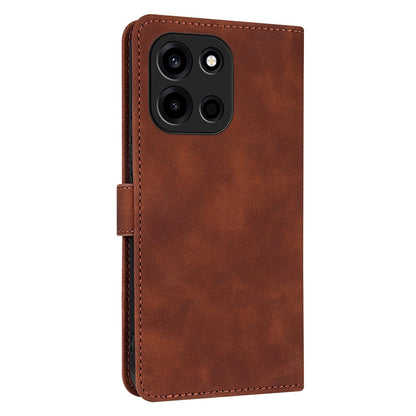 For OnePlus Turbo 6 / Nord 6 5G AZNS Skin Feel Calf Texture Flip Leather Phone Case(Brown)