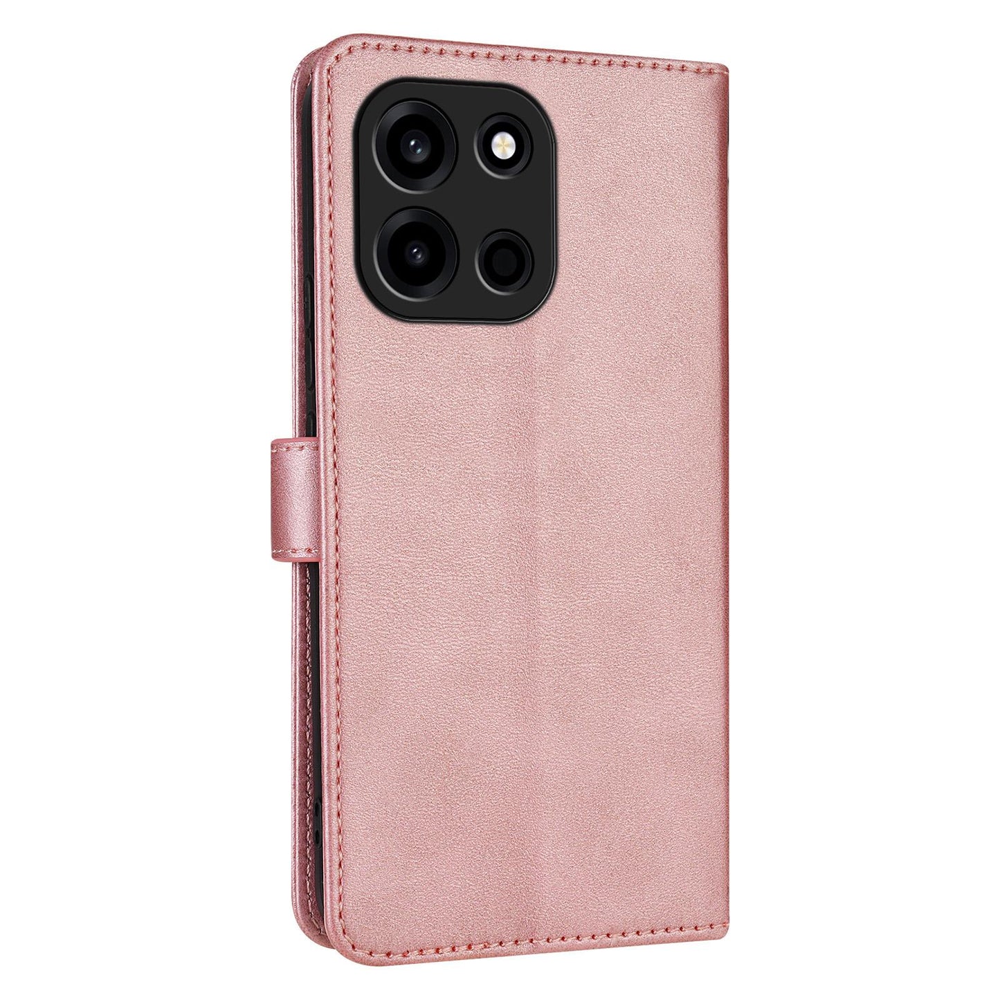 For OnePlus Turbo 6 / Nord 6 5G AZNS Skin Feel Calf Texture Flip Leather Phone Case(Rose Gold)