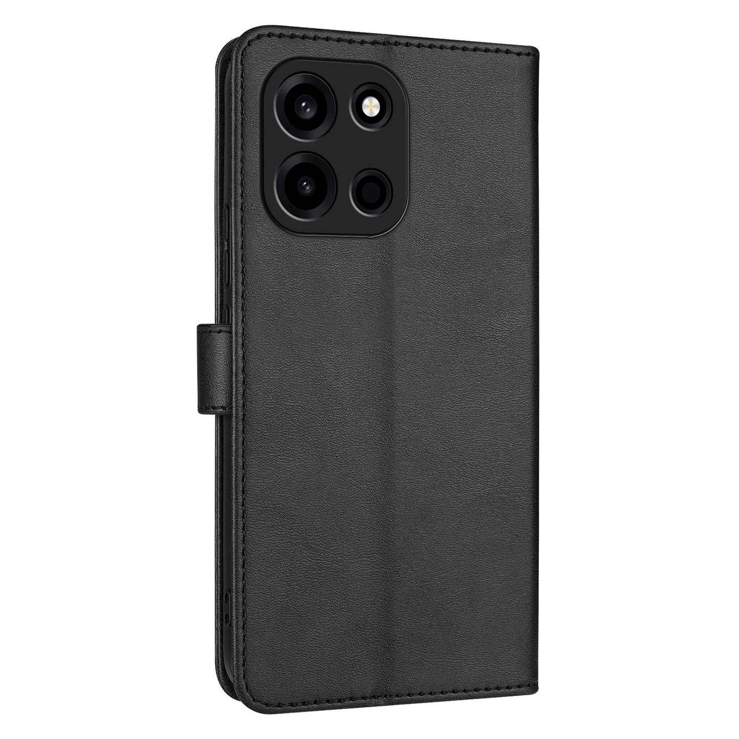 For OnePlus Turbo 6 / Nord 6 5G AZNS Skin Feel Calf Texture Flip Leather Phone Case(Black)