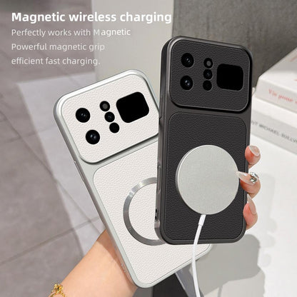 For Infinix Note 60 Ultra 5G Lambskin Series Magnetic Skin Feel Phone Case(Silver)