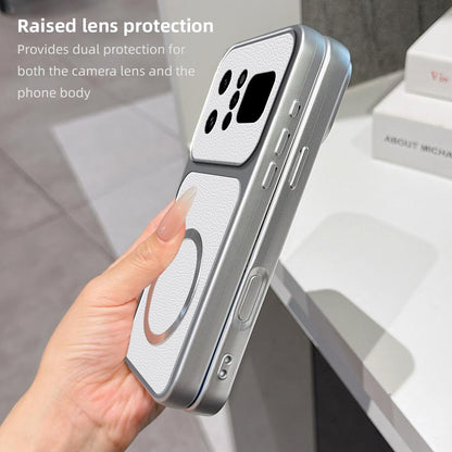 For Infinix Note 60 Ultra 5G Lambskin Series Magnetic Skin Feel Phone Case(Silver)