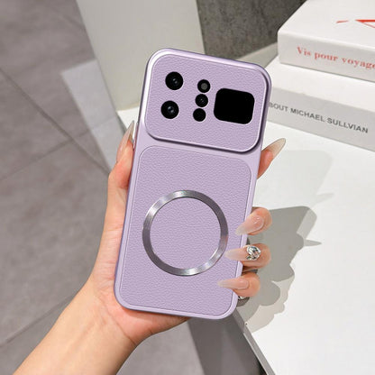 For Infinix Note 60 Ultra 5G Lambskin Series Magnetic Skin Feel Phone Case(Purple)