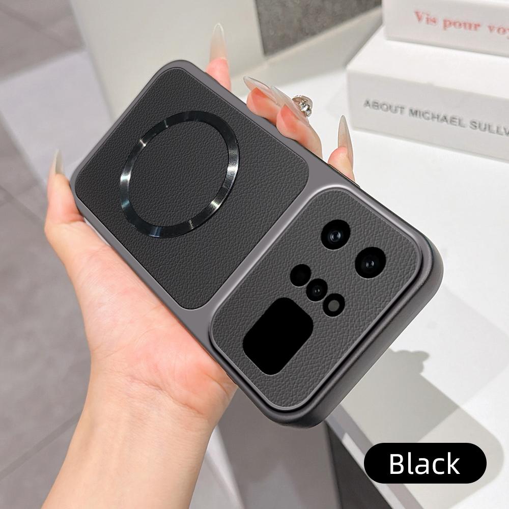 For Infinix Note 60 Ultra 5G Lambskin Series Magnetic Skin Feel Phone Case(Black)
