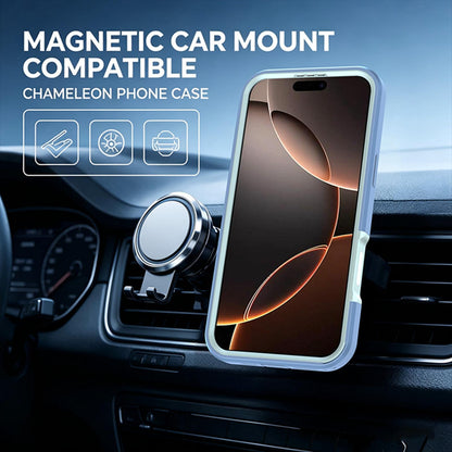 For iPhone 16 Silicone Magnetic Anti-drop Protective Phone Case with 360 Rotating Holder(Light Blue)