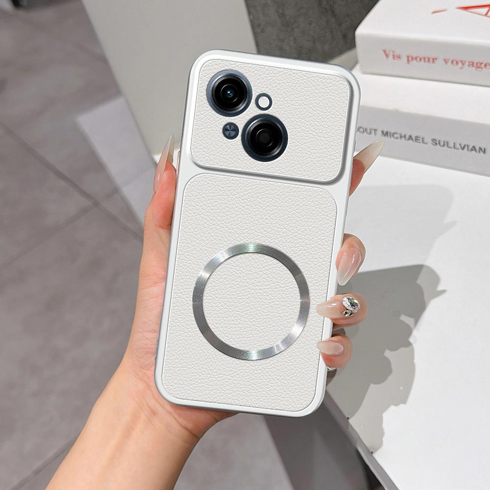 For Tecno Spark Go 1 Lambskin Series Magnetic Skin Feel Phone Case(Silver)