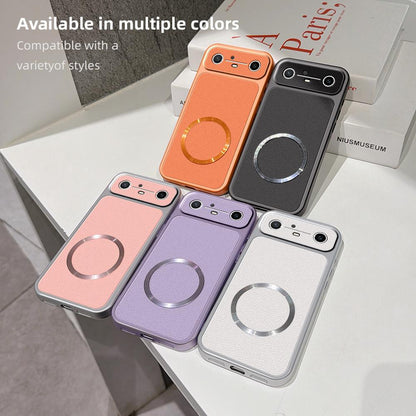 For Tecno Spark Slim Lambskin Series Magnetic Skin Feel Phone Case(Purple)