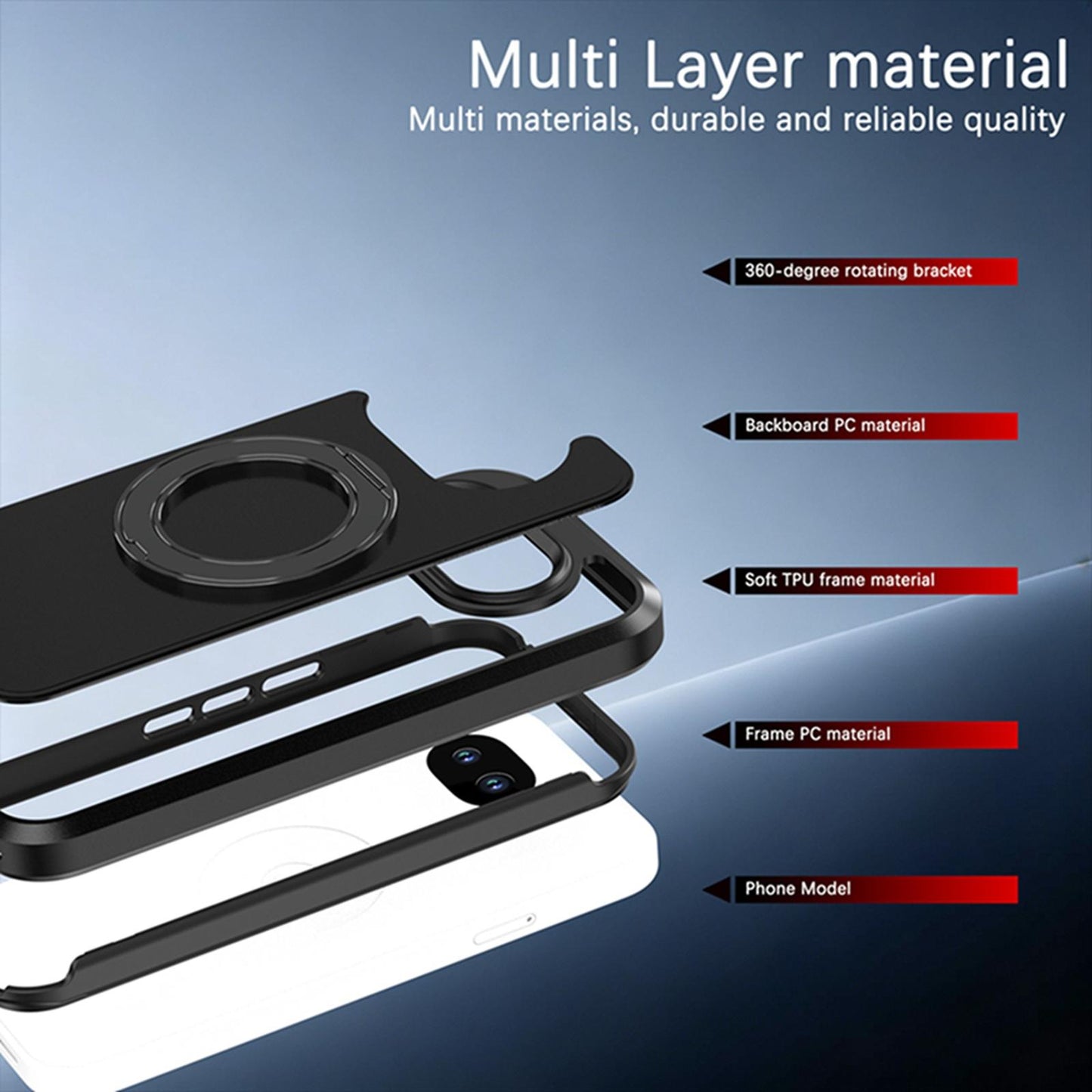 For Google Pixel 10a Silicone Magnetic Anti-drop Protective Phone Case with 360 Rotating Holder(Black)