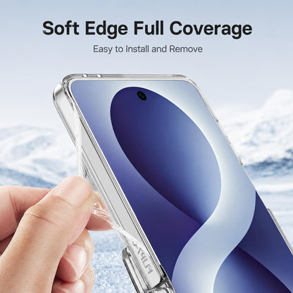 For Galaxy Z Flip8 5G GKK Integrated Folding Transparent Magnetic Phone Case(Transparent)