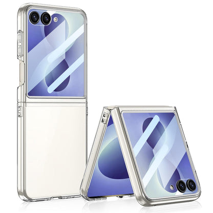 For Galaxy Z Flip8 5G GKK Integrated Large Window PC Phone Case(Transparent)