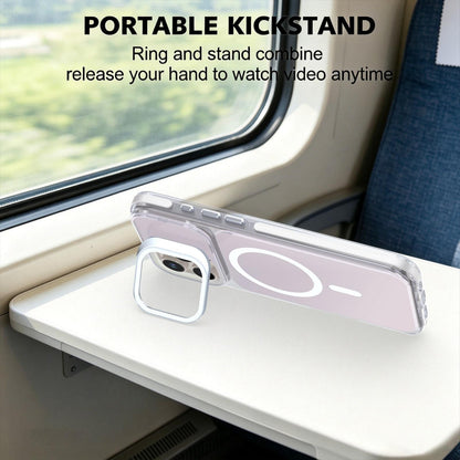For iPhone 16 Pro Max Chameleon Gen2 Lens Cover Kickstand Magnetic Phone Case - White - EDA010044501A