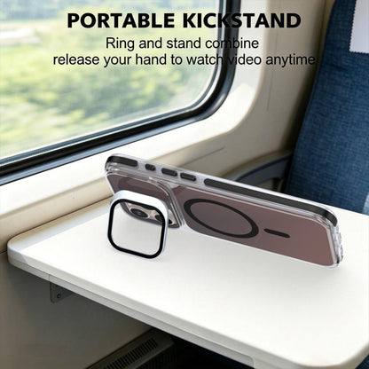 For iPhone 16 Pro Max Chameleon Gen2 Lens Cover Kickstand Magnetic Phone Case - Black - EDA010044501C