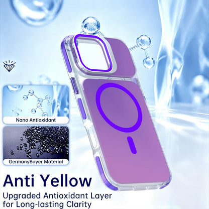 For iPhone 16 Pro Max Chameleon Gen2 Lens Cover Kickstand Magnetic Phone Case - Purple - EDA010044501D