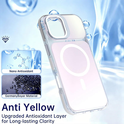 For iPhone 16 Plus Chameleon Gen2 Lens Cover Kickstand Magnetic Phone Case - White - EDA010044503A