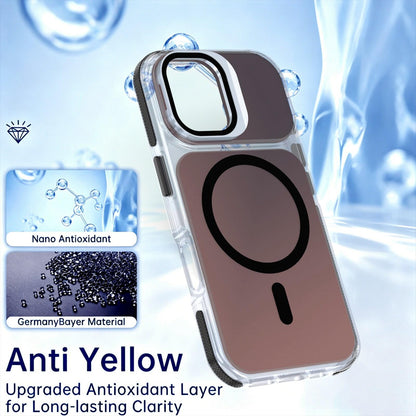 For iPhone 16 Chameleon Gen2 Lens Cover Kickstand Magnetic Phone Case - Black - EDA010044504C