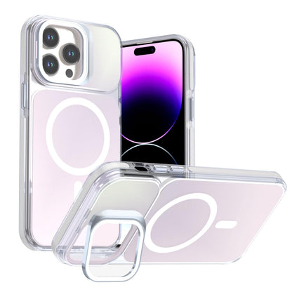 For iPhone 14 Pro Max Chameleon Gen2 Lens Cover Kickstand Magnetic Phone Case - White - EDA010044511A