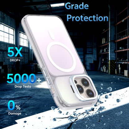 For iPhone 14 Pro Max Chameleon Gen2 Lens Cover Kickstand Magnetic Phone Case - White - EDA010044511A
