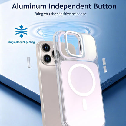 For iPhone 14 Pro Max Chameleon Gen2 Lens Cover Kickstand Magnetic Phone Case - White - EDA010044511A