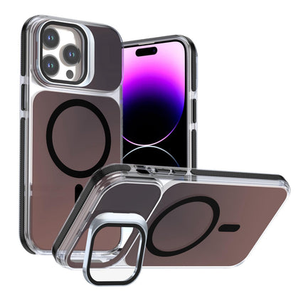 For iPhone 14 Pro Max Chameleon Gen2 Lens Cover Kickstand Magnetic Phone Case - Black - EDA010044511C