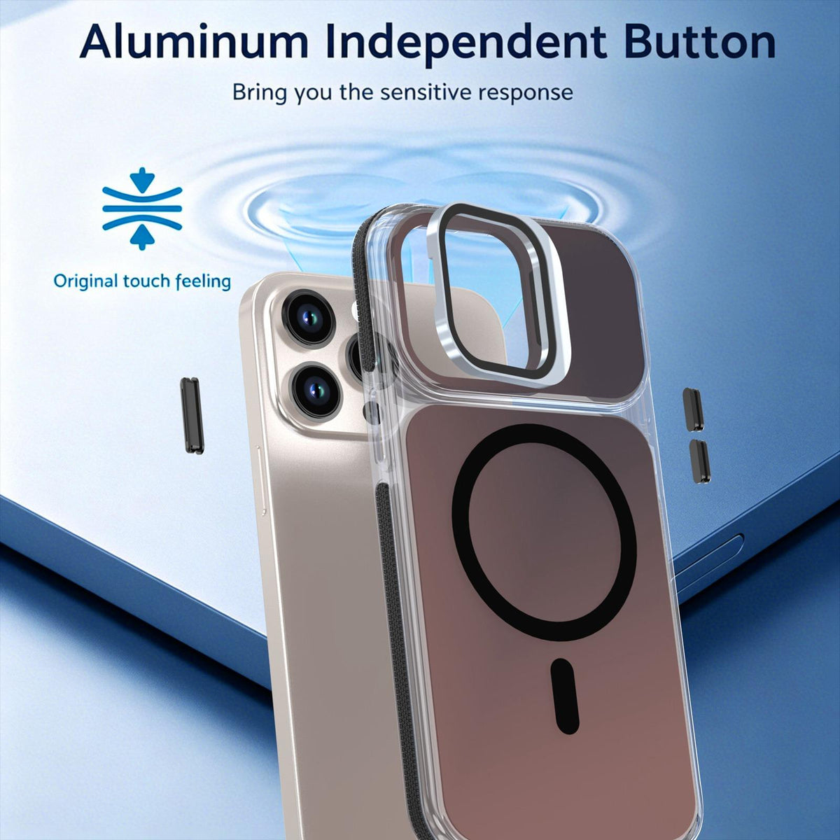 For iPhone 14 Pro Max Chameleon Gen2 Lens Cover Kickstand Magnetic Phone Case - Black - EDA010044511C