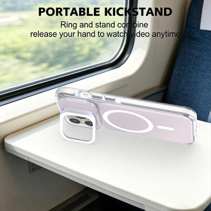 For iPhone 13 Pro Chameleon Gen2 Lens Cover Kickstand Magnetic Phone Case - White - EDA010044513A