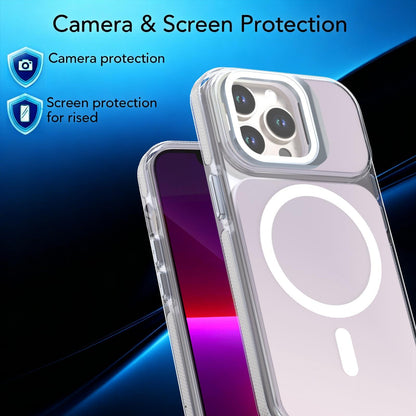 For iPhone 13 Pro Chameleon Gen2 Lens Cover Kickstand Magnetic Phone Case - White - EDA010044513A