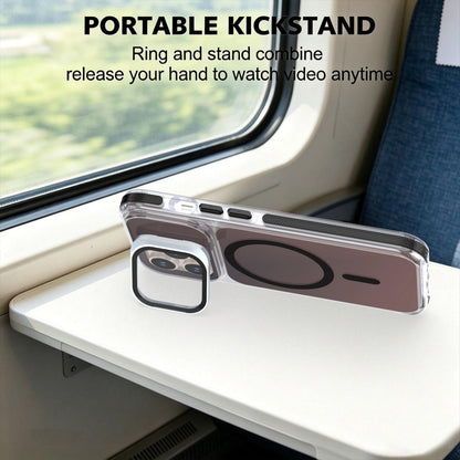 For iPhone 13 Pro Chameleon Gen2 Lens Cover Kickstand Magnetic Phone Case - Black - EDA010044513C
