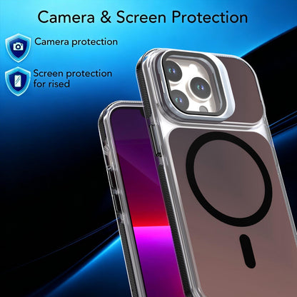 For iPhone 13 Pro Chameleon Gen2 Lens Cover Kickstand Magnetic Phone Case - Black - EDA010044513C
