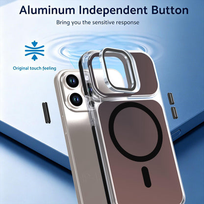 For iPhone 13 Pro Chameleon Gen2 Lens Cover Kickstand Magnetic Phone Case - Black - EDA010044513C